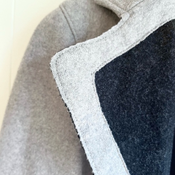 Helmet Lang Long Line Wool Blend Grey Black Zip Front Coat Sz Sm Retails… - Picture 8 of 14